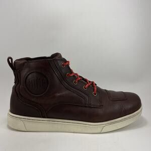 Harley Davidson Bateman Ankle Pro Riding Mid Sneaker Men Size 10.5 Brown Leather